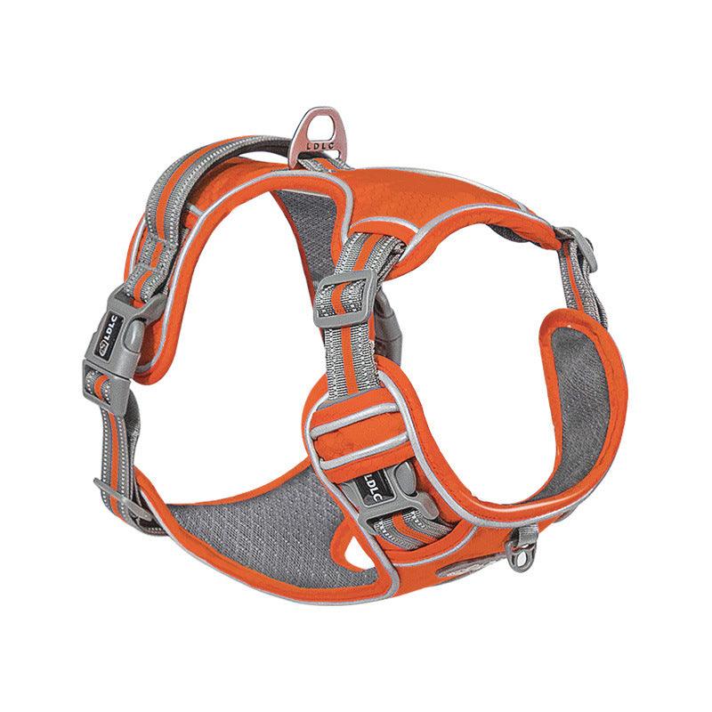 🔴 PugVenture™ Comfort Harness – Safety, Style & Adventure for Your Pug