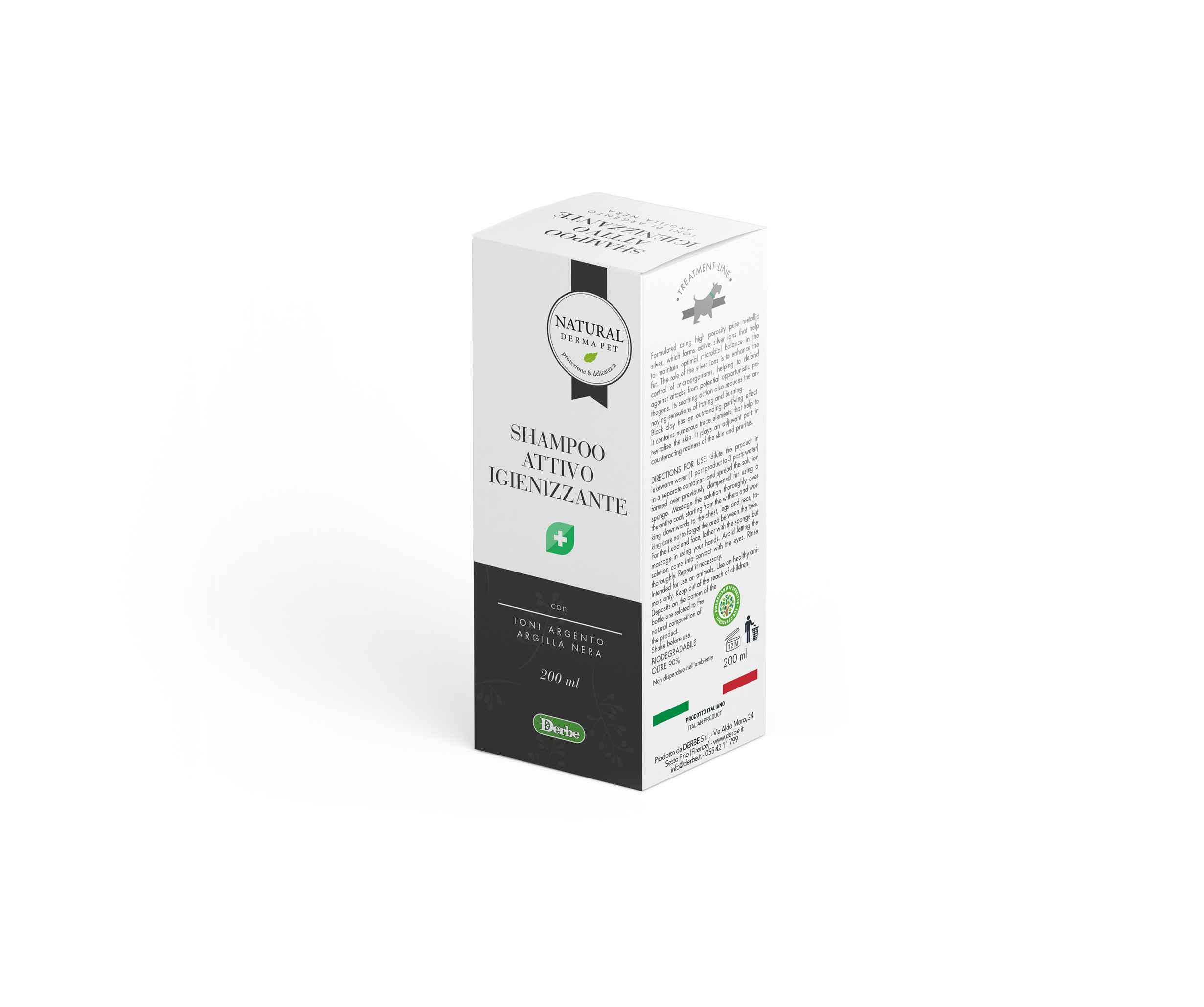 Dog Shampoo – Sanitising with Silver Ions & Black Clay