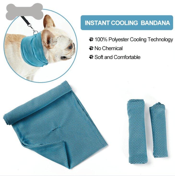 ❄️ Pug ChillWrap™ – Instant Cooling Bandana for Pugs