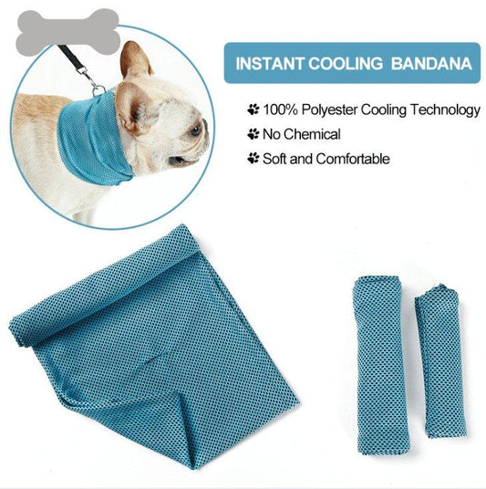 ❄️ Pug ChillWrap™ – Instant Cooling Bandana for Pugs