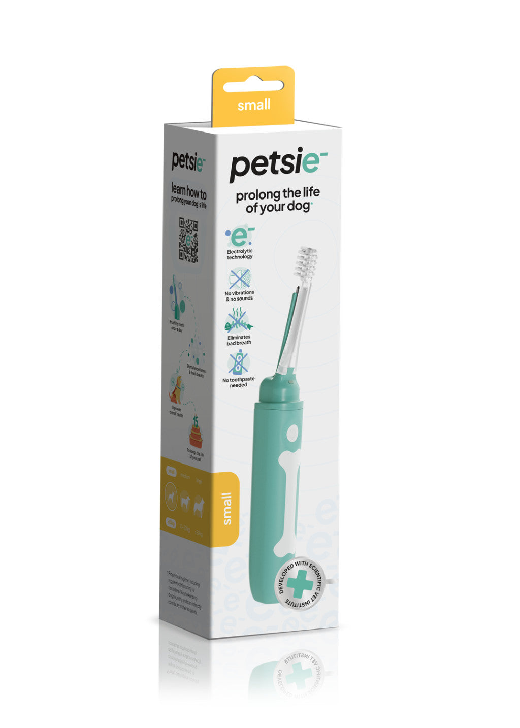 Petsie dog toothbrush (size S -10kg)